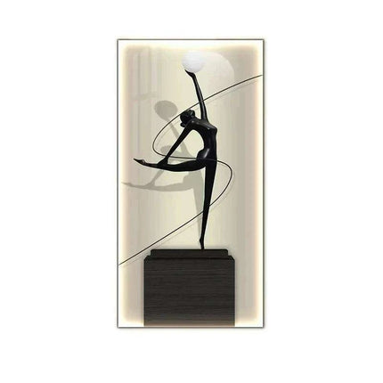 Modern LED Abstract Figure Wall Decor - Stylish Illuminated Art for Contemporary Spaces..