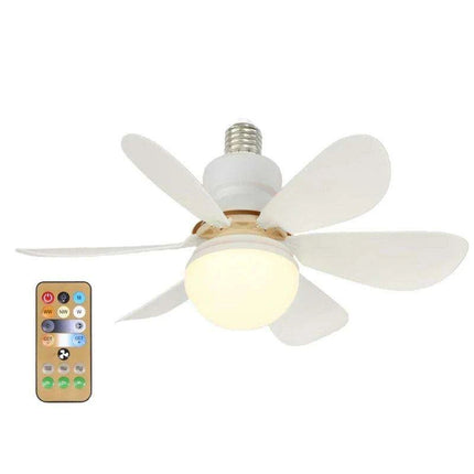 Modern LED Ceiling Fan with Remote Control and Adjustable Lighting for Contemporary Spaces - Très Elite