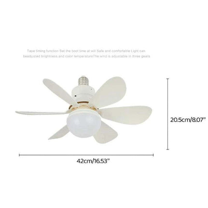Modern LED Ceiling Fan with Remote Control and Adjustable Lighting for Contemporary Spaces - Très Elite