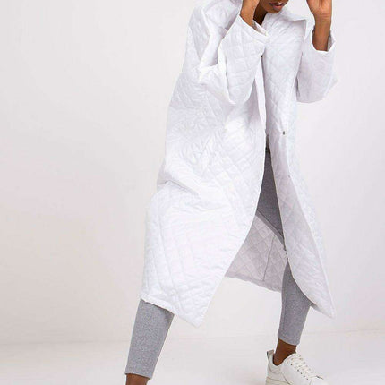 Modern Quilted Winter Jacket with Snap Fasteners - Très Elite