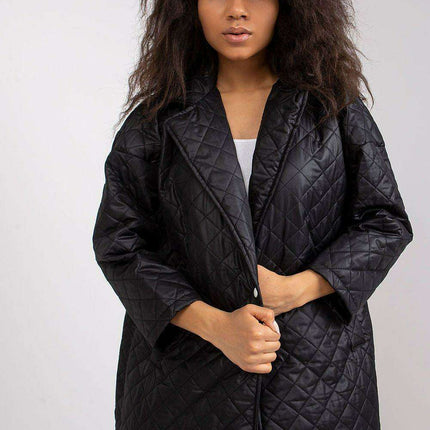 Modern Quilted Winter Jacket with Snap Fasteners - Très Elite