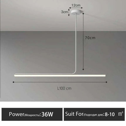 Modern Scandinavian LED Pendant Light with Remote Dimming - Chic Fixture for Dining and Home Bar Areas..