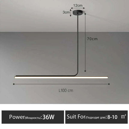 Modern Scandinavian LED Pendant Light with Remote Dimming - Chic Fixture for Dining and Home Bar Areas..