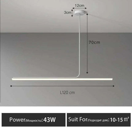 Modern Scandinavian LED Pendant Light with Remote Dimming - Chic Fixture for Dining and Home Bar Areas..