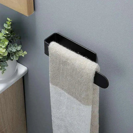 Modern Self-Adhesive Acrylic U-Shaped Towel Rack for Stylish Bathroom and Kitchen Storage - Très Elite