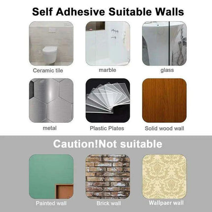 Modern Self-Adhesive Acrylic U-Shaped Towel Rack for Stylish Bathroom and Kitchen Storage - Très Elite