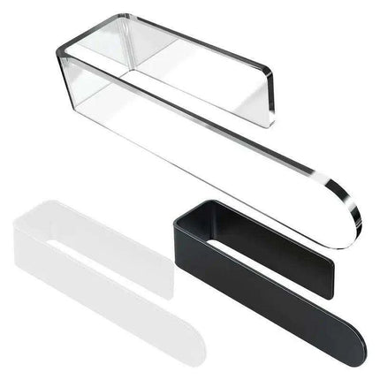 Modern Self-Adhesive Acrylic U-Shaped Towel Rack for Stylish Bathroom and Kitchen Storage - Très Elite