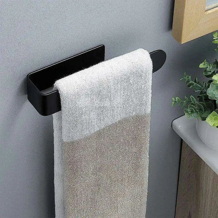 Modern Self-Adhesive Acrylic U-Shaped Towel Rack for Stylish Bathroom and Kitchen Storage - Très Elite