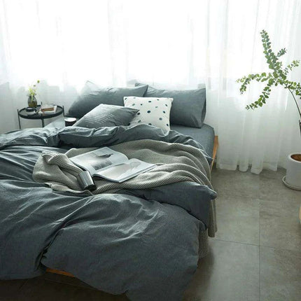 Modern Simple 100% Cotton Duvet Cover Set - Très Elite