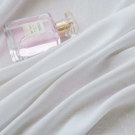 Modern Solid White Sheer Curtains..