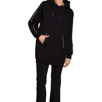 Moe Logo Cozy Fleece Tunic Sweatshirt - Très Elite
