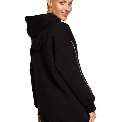 Moe Logo Cozy Fleece Tunic Sweatshirt - Très Elite