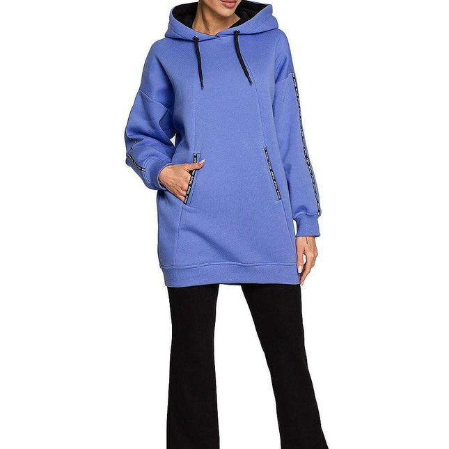 Moe Logo Cozy Fleece Tunic Sweatshirt