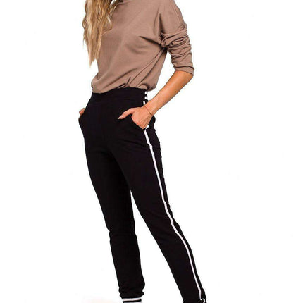 Moe Women's Stylish Jogger Pants with Trendy Ribbed Cuffs