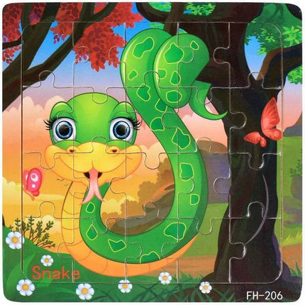 Montessori Interactive 3D Wooden Puzzle - Engaging Learning Toy for Young Adventurers - Très Elite
