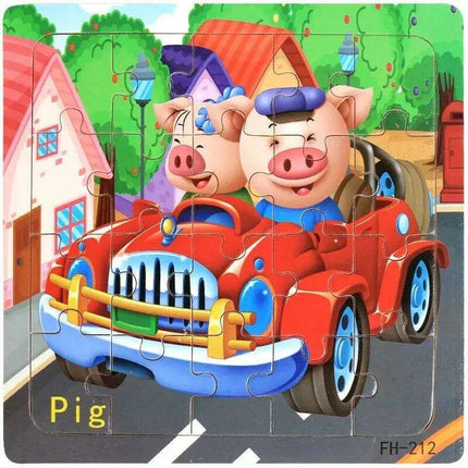 Montessori Interactive 3D Wooden Puzzle - Engaging Learning Toy for Young Adventurers - Très Elite