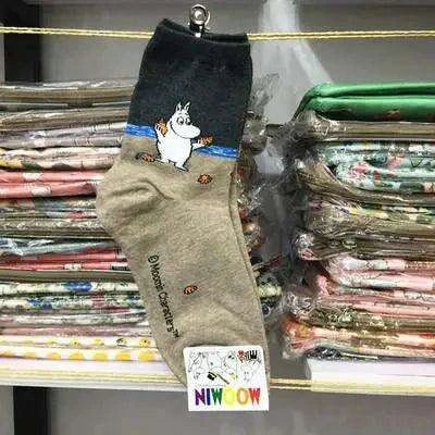 Moomin Chic Cotton Sock Slippers for Trendy Women