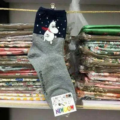 Moomin Chic Cotton Sock Slippers for Trendy Women