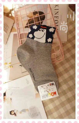Moomin Chic Cotton Sock Slippers for Trendy Women