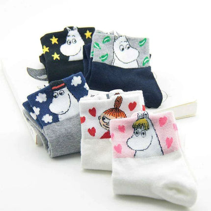 Moomin Chic Cotton Sock Slippers for Trendy Women