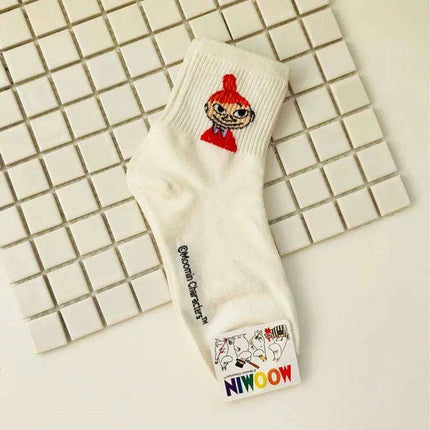 Moomin Chic Cotton Sock Slippers for Trendy Women
