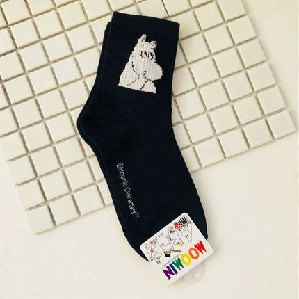 Moomin Chic Cotton Sock Slippers for Trendy Women