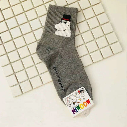 Moomin Chic Cotton Sock Slippers for Trendy Women
