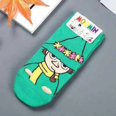 Moomin Chic Cotton Sock Slippers for Trendy Women