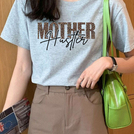 "Mother Hustler Casual Printed T-Shirt" - Très Elite
