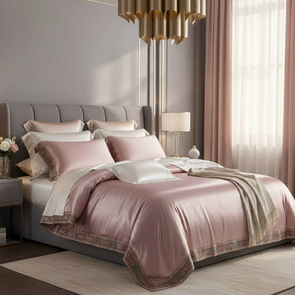 Mulberry Silk &amp; Bamboo 4-Piece Bedding Set