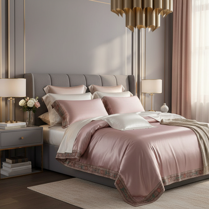 Mulberry Silk &amp; Bamboo 4-Piece Bedding Set