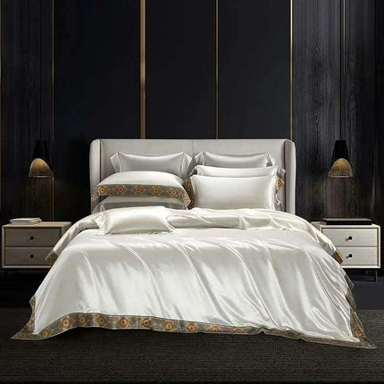 Mulberry Silk & Bamboo 4-Piece Bedding Set..