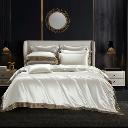 Mulberry Silk &amp; Bamboo 4-Piece Bedding Set