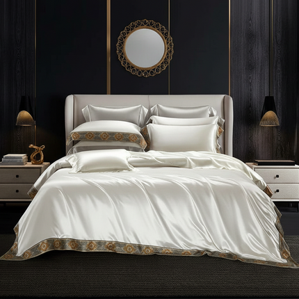 Mulberry Silk &amp; Bamboo 4-Piece Bedding Set