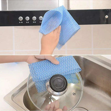 Multi-Color Disposable Cleaning Cloths Pack: 50 Count for Home Use - Très Elite