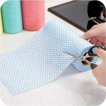 Multi-Color Disposable Cleaning Cloths Pack: 50 Count for Home Use - Très Elite