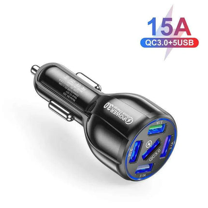 Multi-Device Quick Charge USB Car Charger for iPhone 12 and All Smartphones - Your Ideal Travel Companion - Très Elite