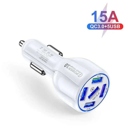 Multi-Device Quick Charge USB Car Charger for iPhone 12 and All Smartphones - Your Ideal Travel Companion - Très Elite