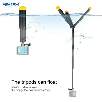 Multi-Functional Floating Action Camera Pole and Tripod Bundle for Water Photography - Très Elite