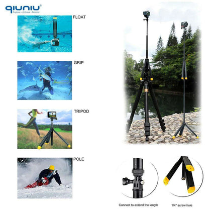 Multi-Functional Floating Action Camera Pole and Tripod Bundle for Water Photography - Très Elite