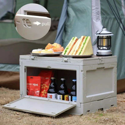 Multi-Functional Outdoor Gear Organizer with Integrated Table Access - Très Elite