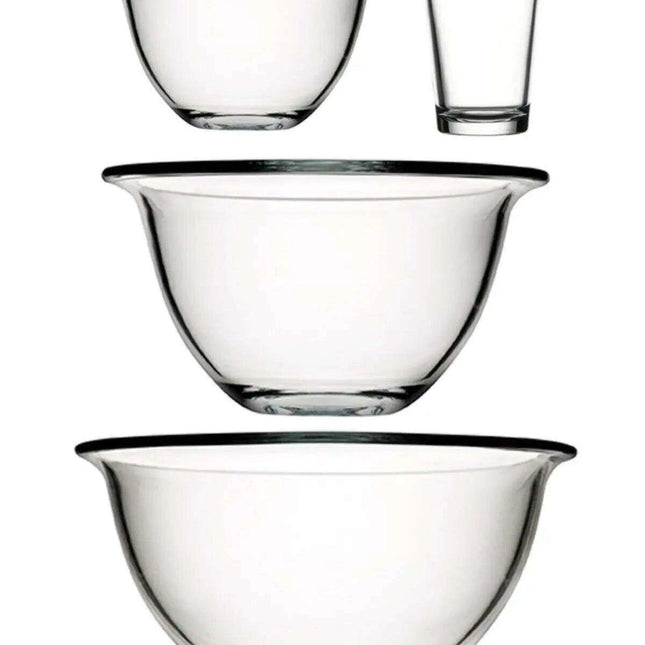 Multi-Purpose Glass Bowl Set for Cooking and Serving Dishes