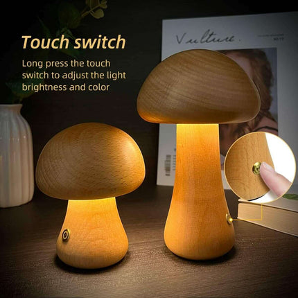 Mushroom Glow: Touch LED Night Light 🕯️✨ - Très Elite