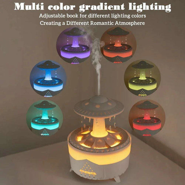 Mushroom Raindrop LED Aromatherapy Humidifier