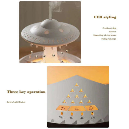 Mushroom Raindrop LED Aromatherapy Humidifier - Très Elite