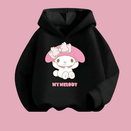 My Melody Graffiti Hoodie Outfit for Girls - Adorable Spring/Fall Sweatshirt Set - Très Elite