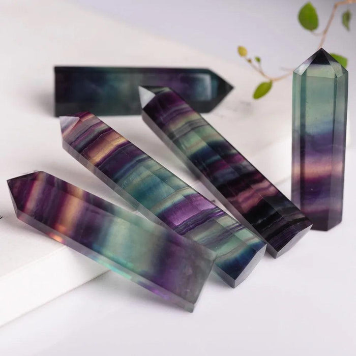 Fluorite Energy Wand - Embrace Positivity and Natural Beauty with Every Touch