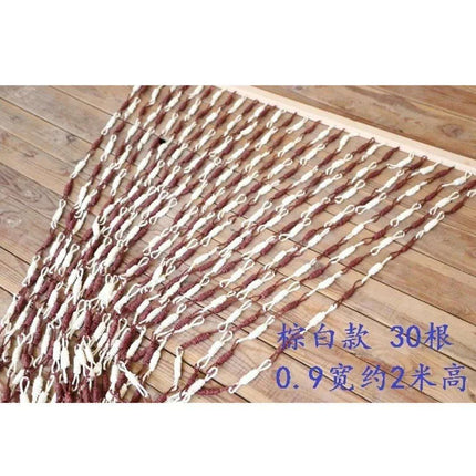 Natural Handmade Corn Straw Room Divider - Eco-Friendly Reed Curtain Screen - Très Elite