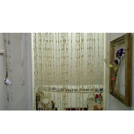 Natural Handmade Corn Straw Room Divider - Eco-Friendly Reed Curtain Screen - Très Elite
