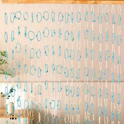 Natural Handmade Corn Straw Room Divider - Eco-Friendly Reed Curtain Screen - Très Elite